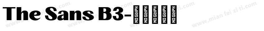 The Sans B3字体转换